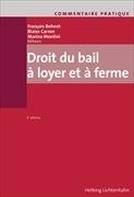 Bild von Bohnet, François (Hrsg.): Droit du bail à loyer et à ferme