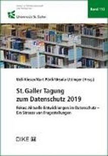 Bild von Kieser, Ueli (Hrsg.): St.Galler Tagung zum Datenschutz 2019