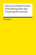 Cover-Bild zu Herder, Johann G: Abhandlung über den Ursprung der Sprache