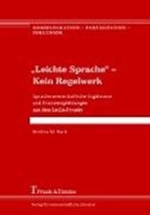 Bild von Bock, Bettina M.: 'Leichte Sprache' - Kein Regelwerk (eBook)