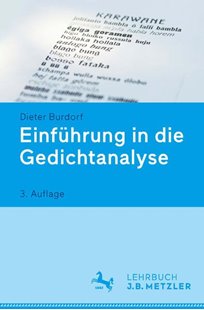 Bild von Burdorf, Dieter: Einführung in die Gedichtanalyse