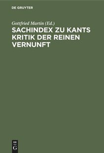 Bild von Löwisch, Dieter-Jürgen (Hrsg.): Sachindex zu Kants Kritik der reinen Vernunft (eBook)